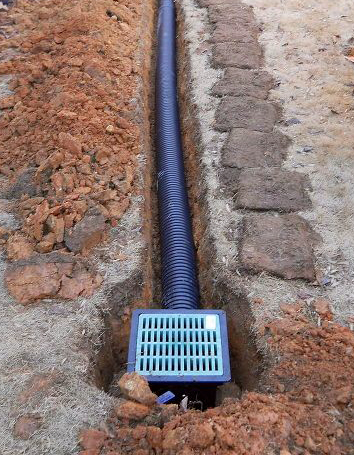 French Drain installed by B's Montana Gardens